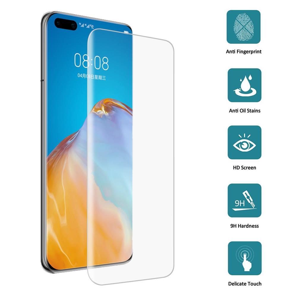 Schutzglas für HUAWEI P40 PRO Full Cover Curved Tempered Glass Schutzfolie Film