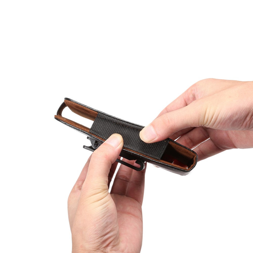 Universal Holster Gürtelclip Magnet Echt Leder für iPhone XS X Galaxy S9 S8 S7 S6 Edge J3
