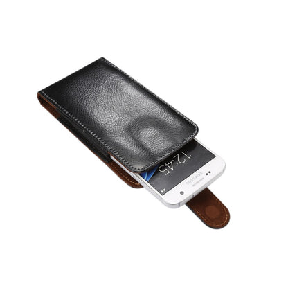 Universal Holster Gürtelclip Magnet Echt Leder für iPhone XS X Galaxy S9 S8 S7 S6 Edge J3
