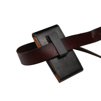 Universal Holster Gürtelclip Magnet Echt Leder für iPhone Xs MAX Galaxy S9+ Note 9