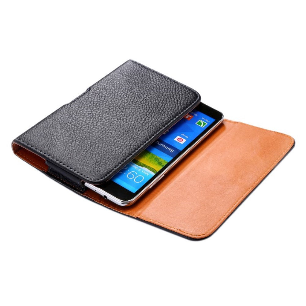 Smartphone Lychee Texture Magnet Holster Gürtelschnalle iPhone 6S 7 8 PLUS Note 8 XZ2 Premium HTC U Ultra