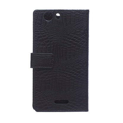 Wallet Case für Wiko Ridge Fab 4G 5.5" Crocodile Skin Muster Book Etui