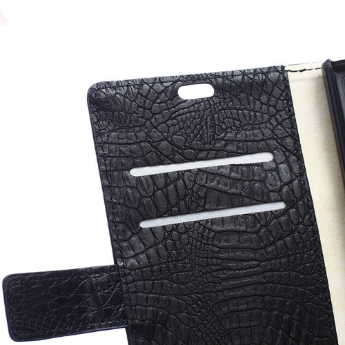 Wallet Case für Wiko Ridge Fab 4G 5.5" Crocodile Skin Muster Book Etui