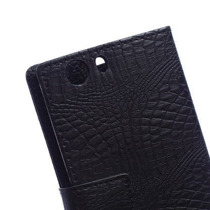 Wallet Case für Wiko Ridge Fab 4G 5.5" Crocodile Skin Muster Book Etui