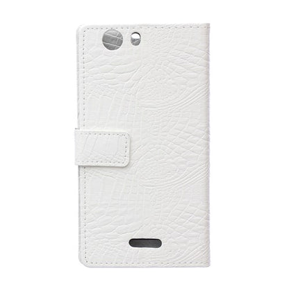 Wallet Case für Wiko Ridge Fab 4G 5.5" Crocodile Skin Muster Book Etui