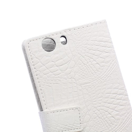 Wallet Case für Wiko Ridge Fab 4G 5.5" Crocodile Skin Muster Book Etui