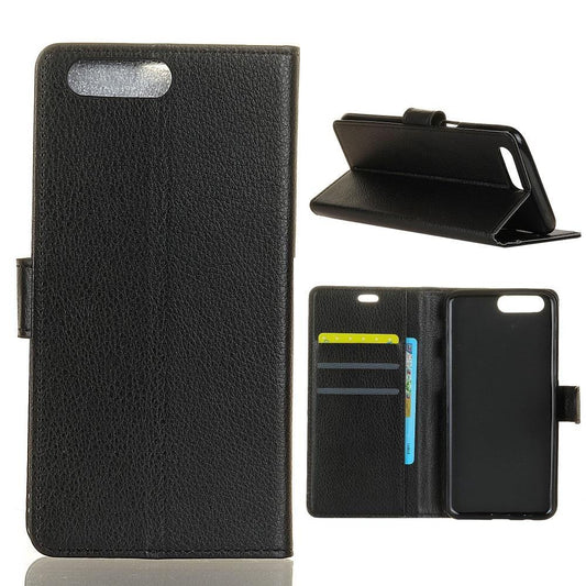 Wallet Case für OnePlus 5 Litchi Grain Magnet Innenfach
