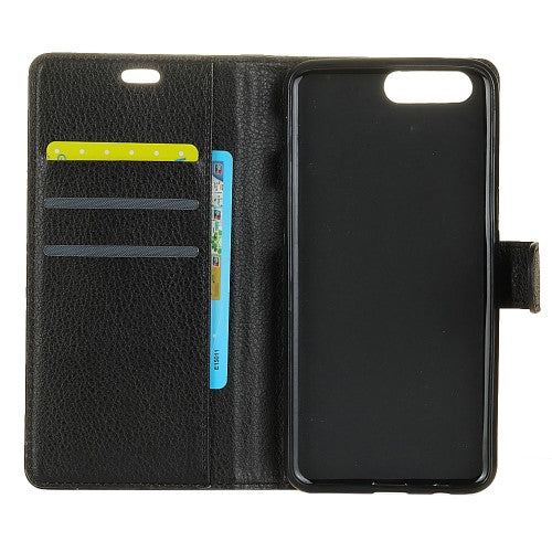 Wallet Case für OnePlus 5 Litchi Grain Magnet Innenfach