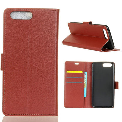 Wallet Case für OnePlus 5 Litchi Grain Magnet Innenfach