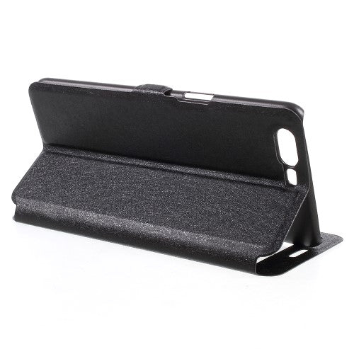 Wallet Case für OnePlus 5 Dual Window View Silk Book Etui