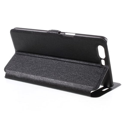 Wallet Case für OnePlus 5 Dual Window View Silk Book Etui