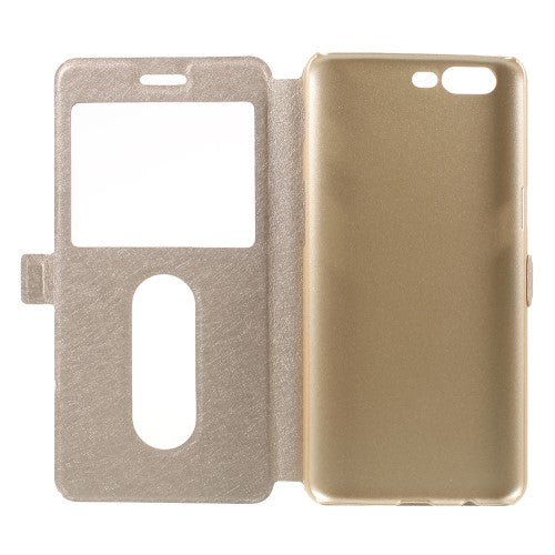 Wallet Case für OnePlus 5 Dual Window View Silk Book Etui