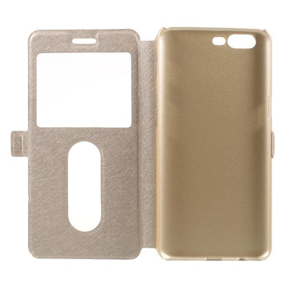 Wallet Case für OnePlus 5 Dual Window View Silk Book Etui