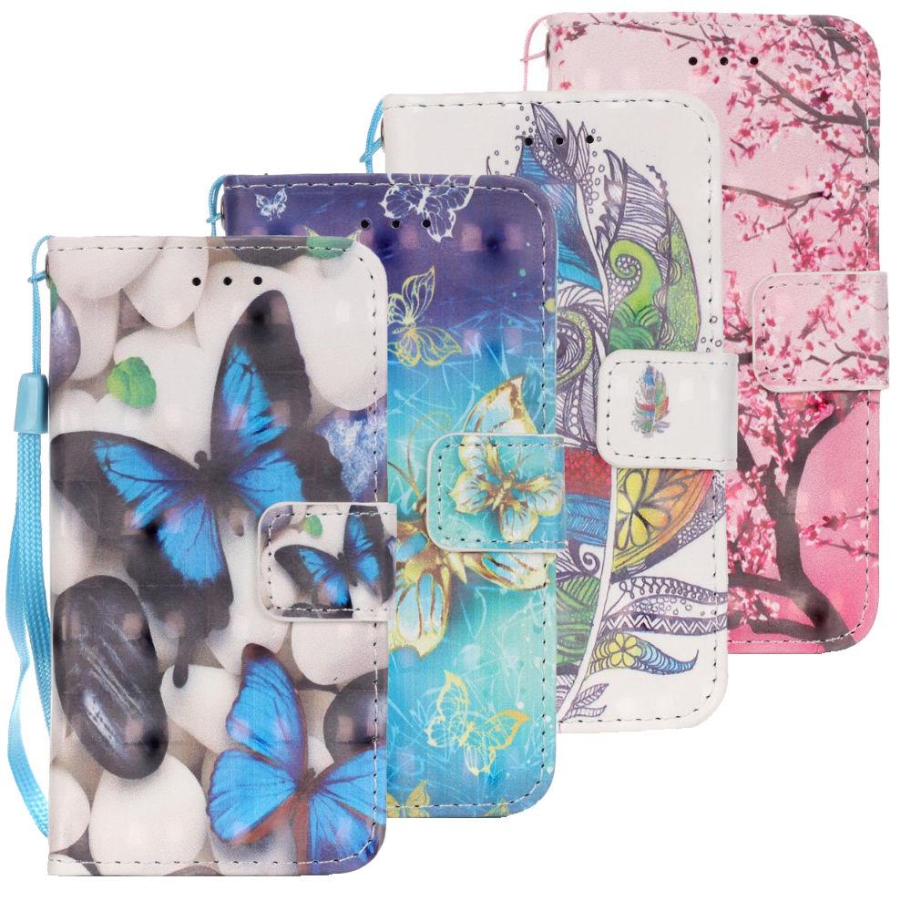 Wallet Case für Apple iPod Touch 7 6 5 Motiv Muster Handschlaufe