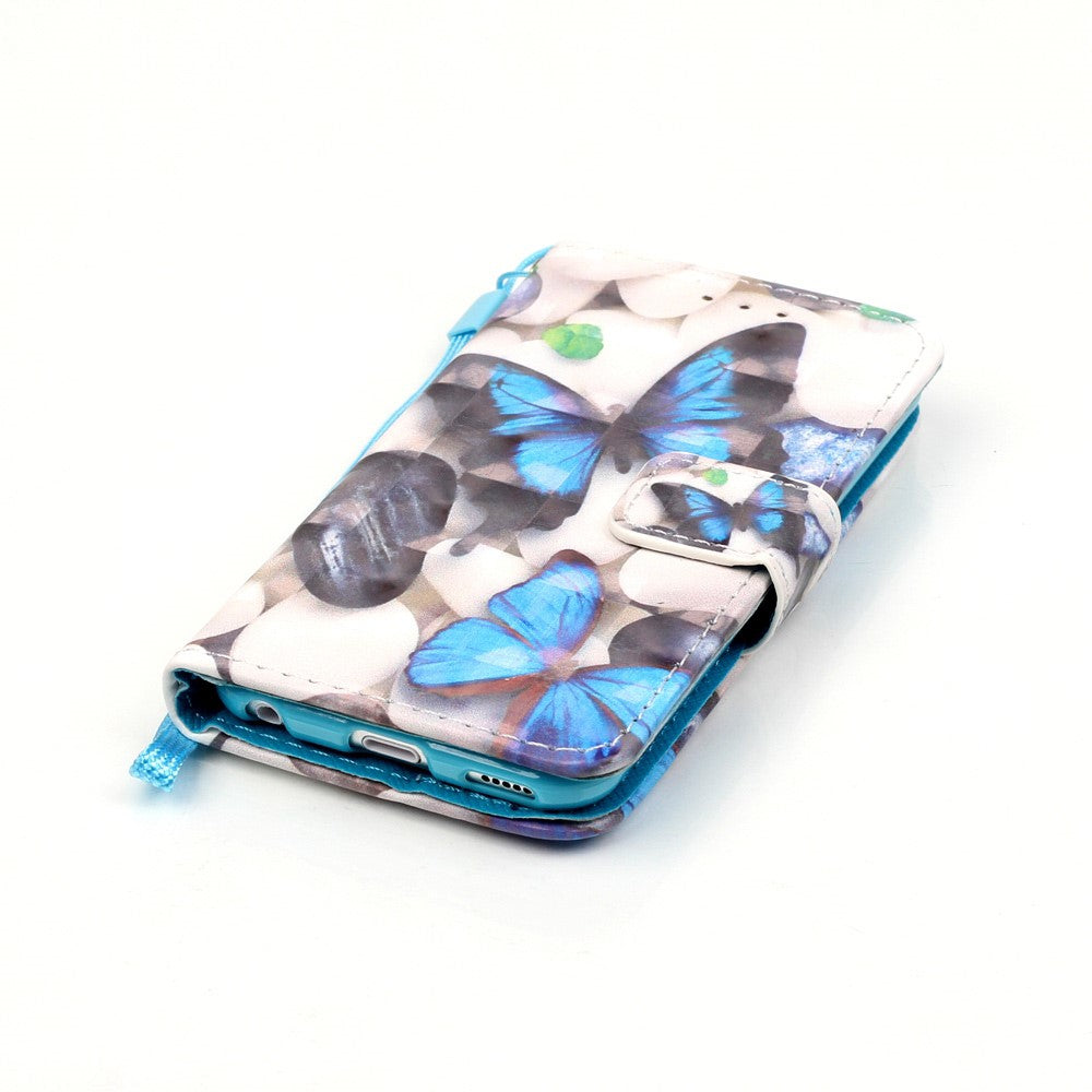 Wallet Case für Apple iPod Touch 7 6 5 Motiv Muster Handschlaufe