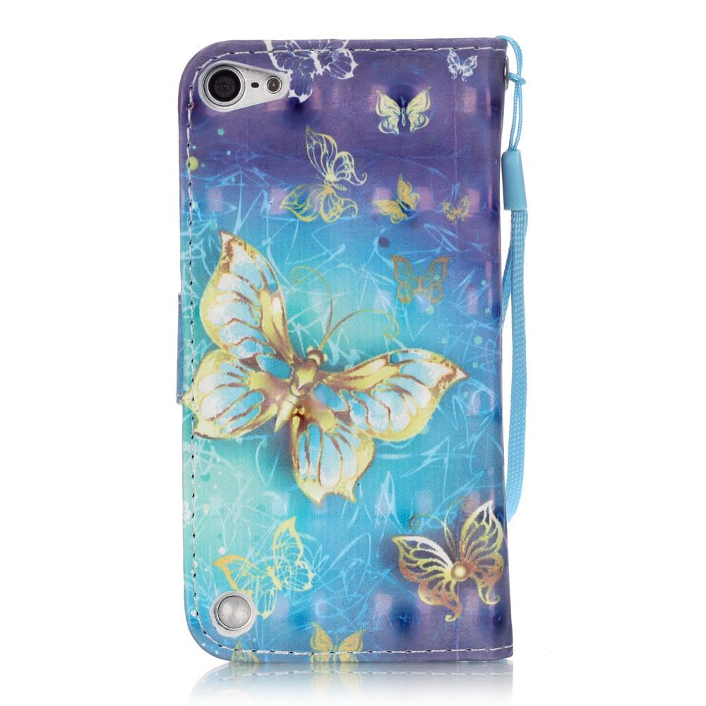 Wallet Case für Apple iPod Touch 7 6 5 Motiv Muster Handschlaufe