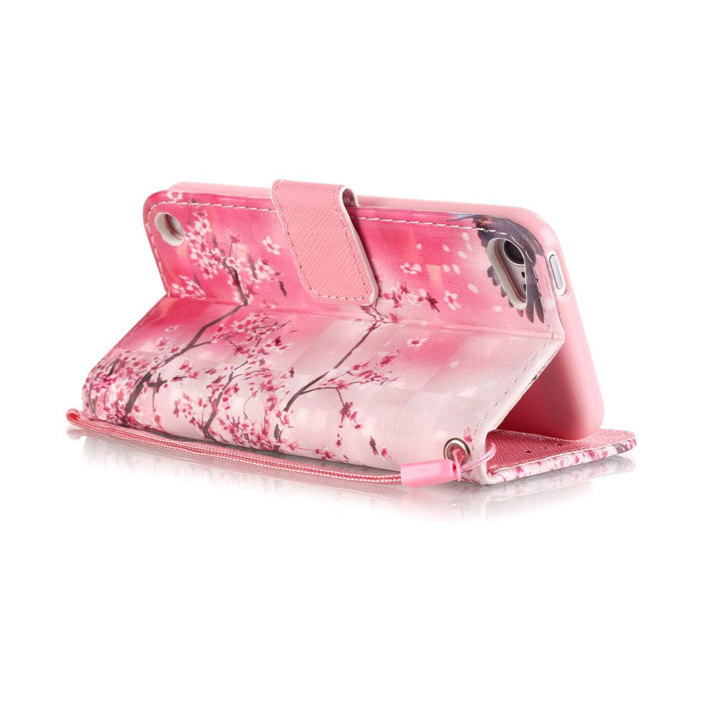 Wallet Case für Apple iPod Touch 7 6 5 Motiv Muster Handschlaufe