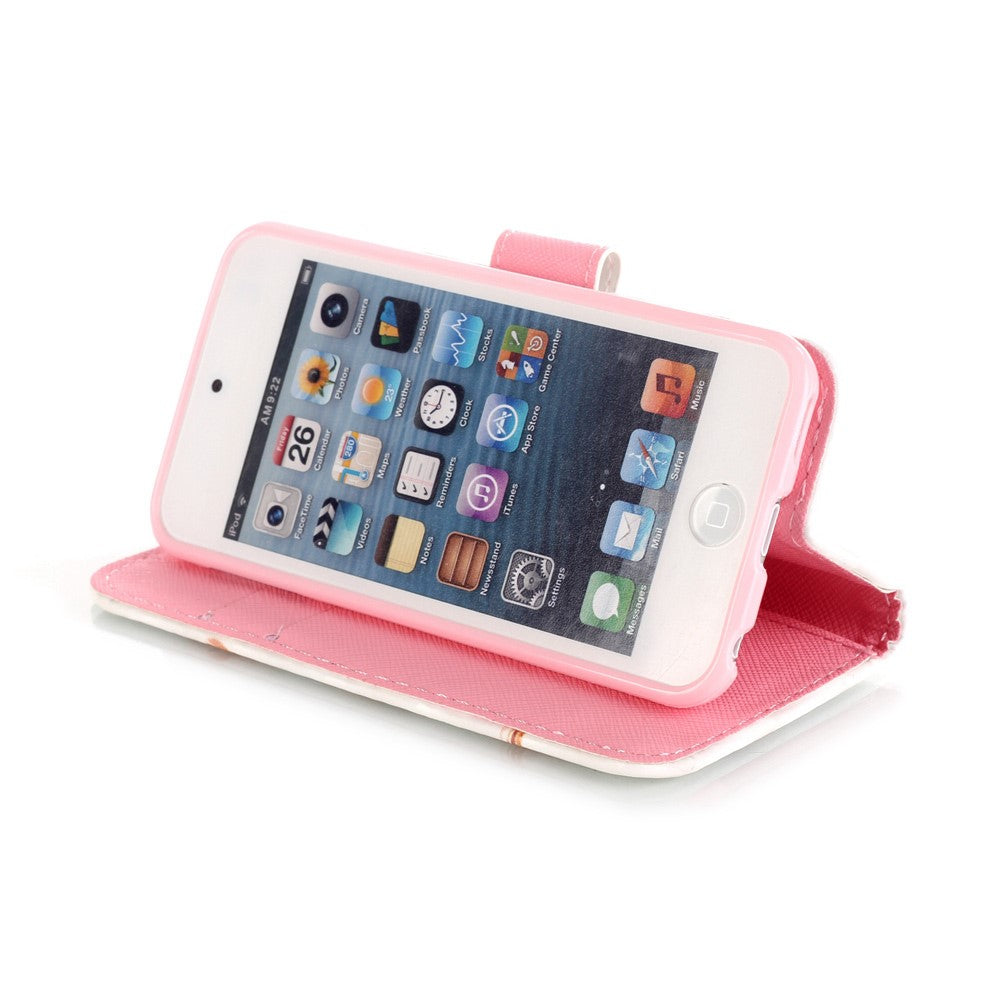 Wallet Case für Apple iPod Touch 7 6 5 Motiv Muster Handschlaufe