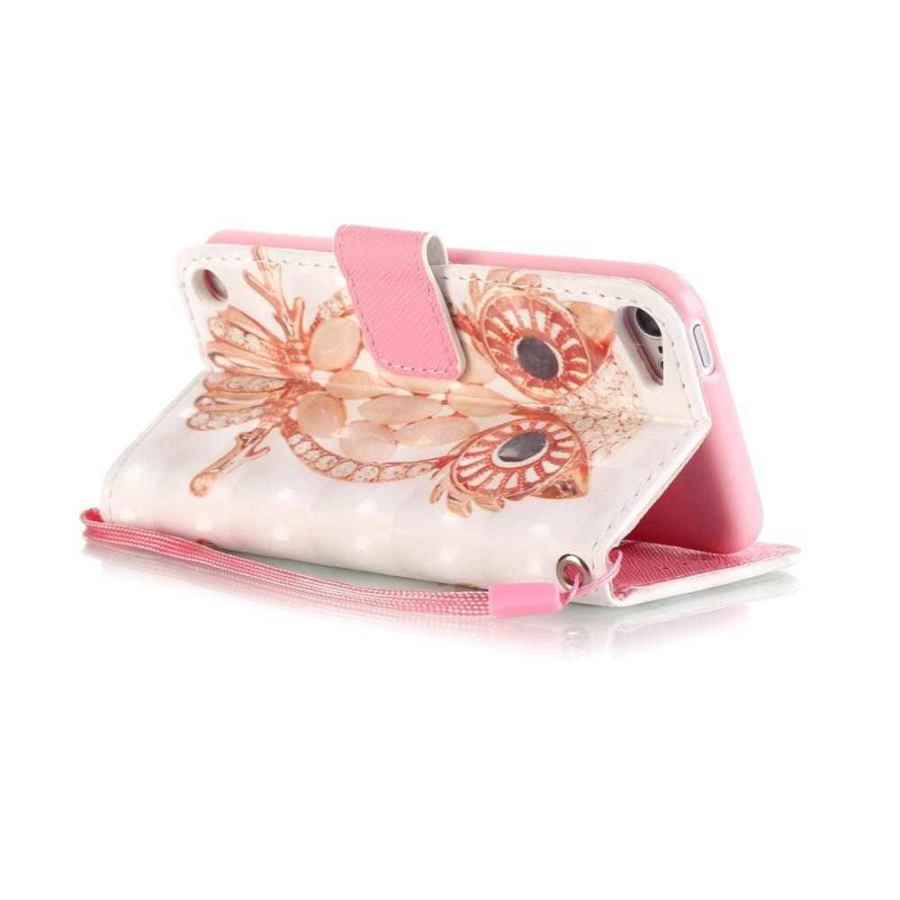 Wallet Case für Apple iPod Touch 7 6 5 Motiv Muster Handschlaufe
