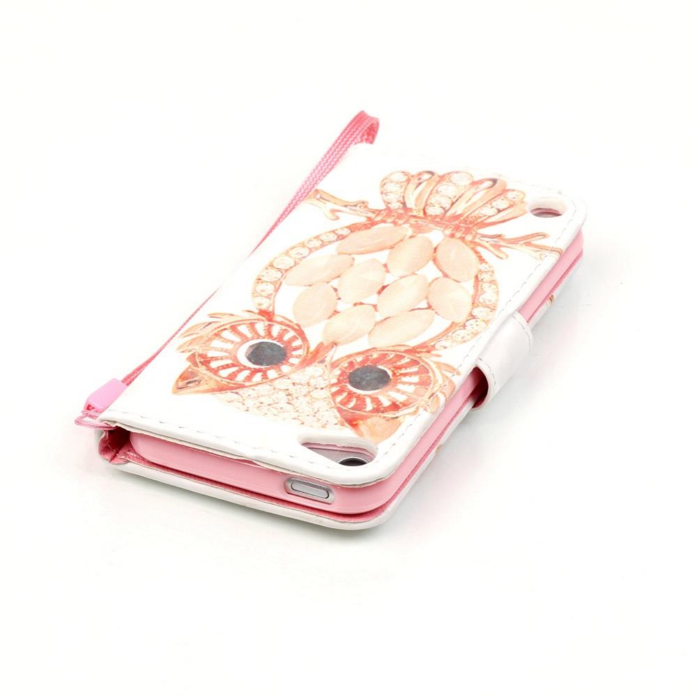 Wallet Case für Apple iPod Touch 7 6 5 Motiv Muster Handschlaufe