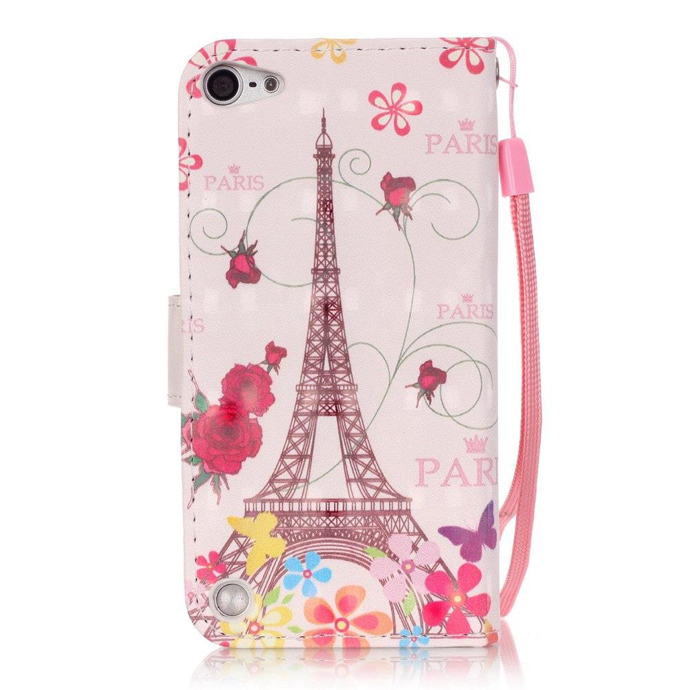 Wallet Case für Apple iPod Touch 7 6 5 Motiv Muster Handschlaufe