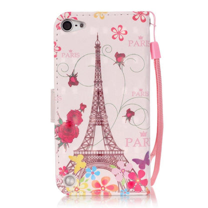 Wallet Case für Apple iPod Touch 7 6 5 Motiv Muster Handschlaufe
