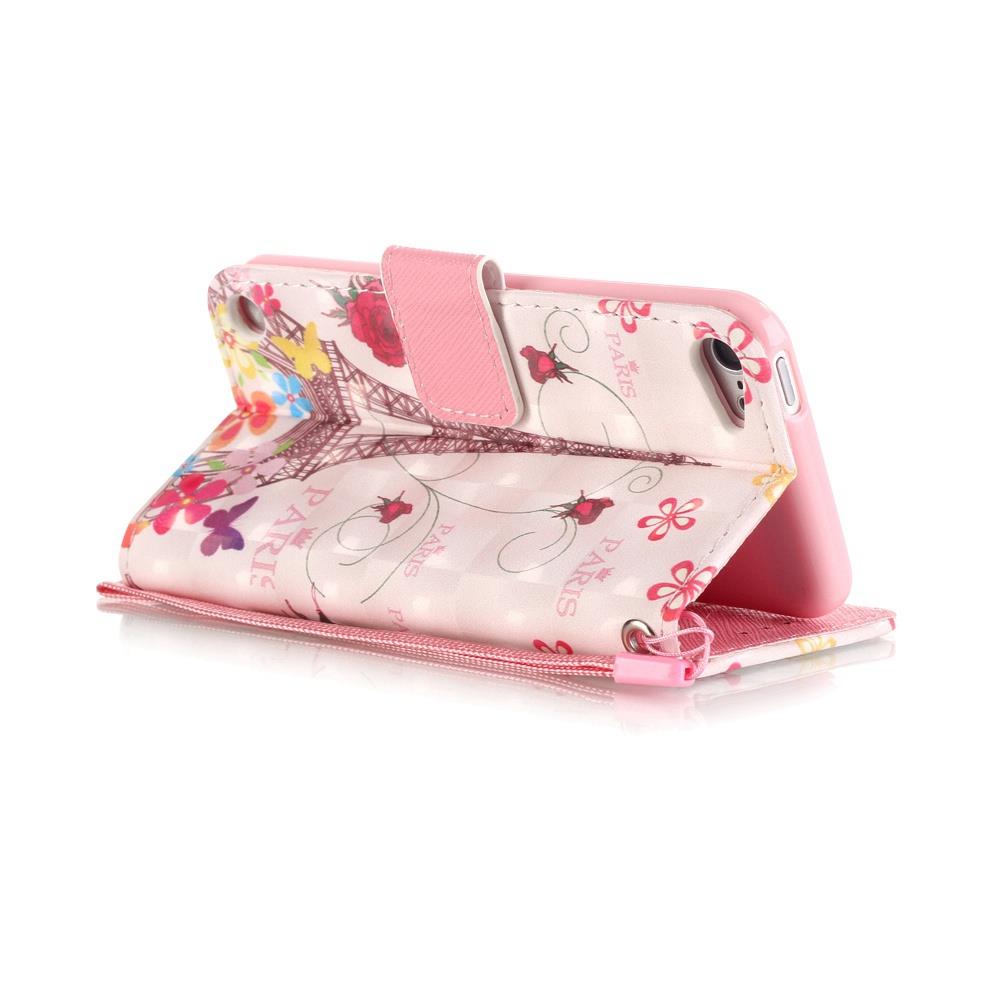 Wallet Case für Apple iPod Touch 7 6 5 Motiv Muster Handschlaufe