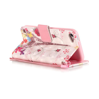 Wallet Case für Apple iPod Touch 7 6 5 Motiv Muster Handschlaufe