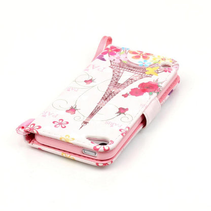 Wallet Case für Apple iPod Touch 7 6 5 Motiv Muster Handschlaufe