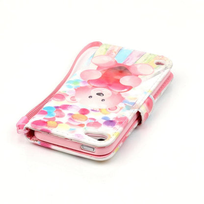 Wallet Case für Apple iPod Touch 7 6 5 Motiv Muster Handschlaufe