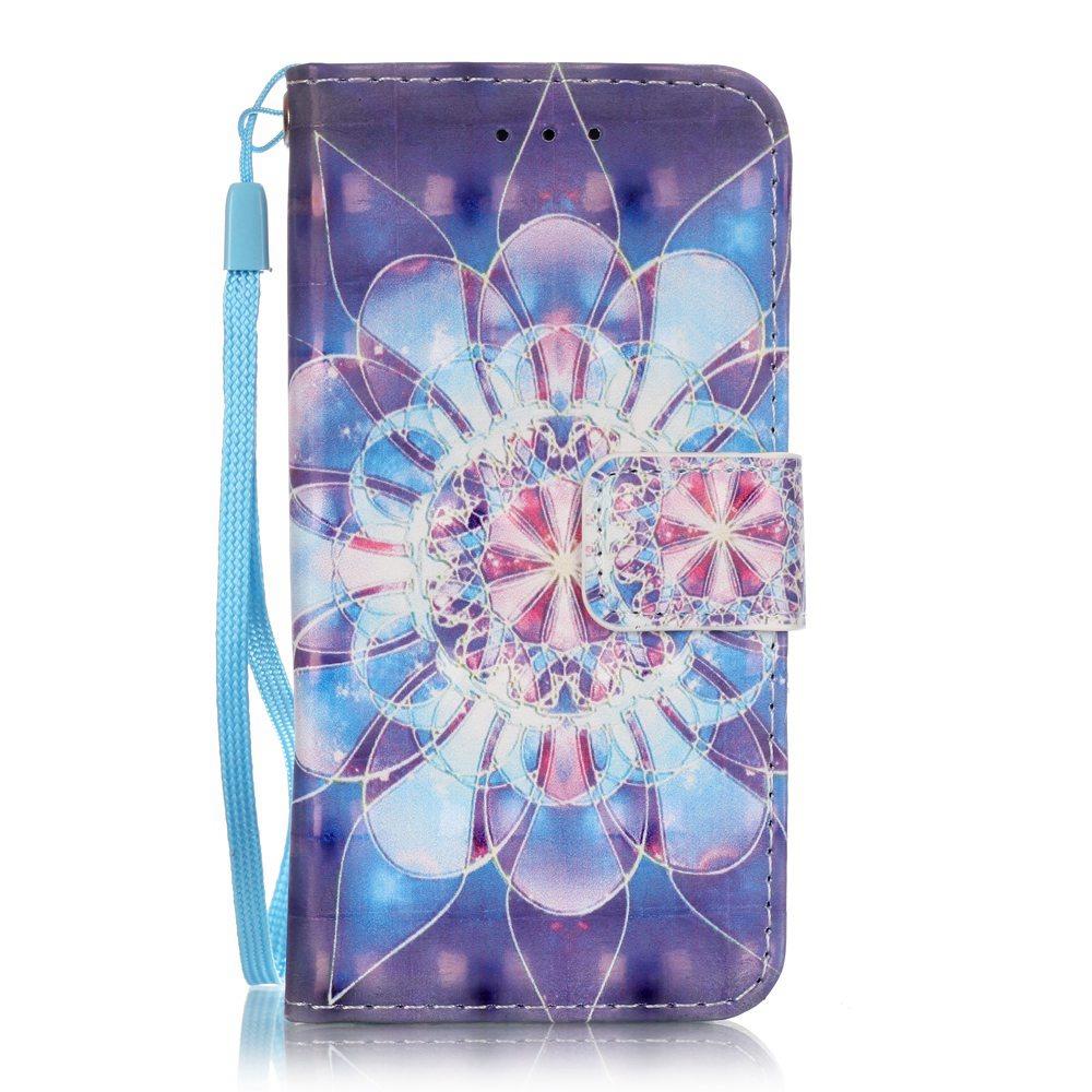 Wallet Case für Apple iPod Touch 7 6 5 Motiv Muster Handschlaufe