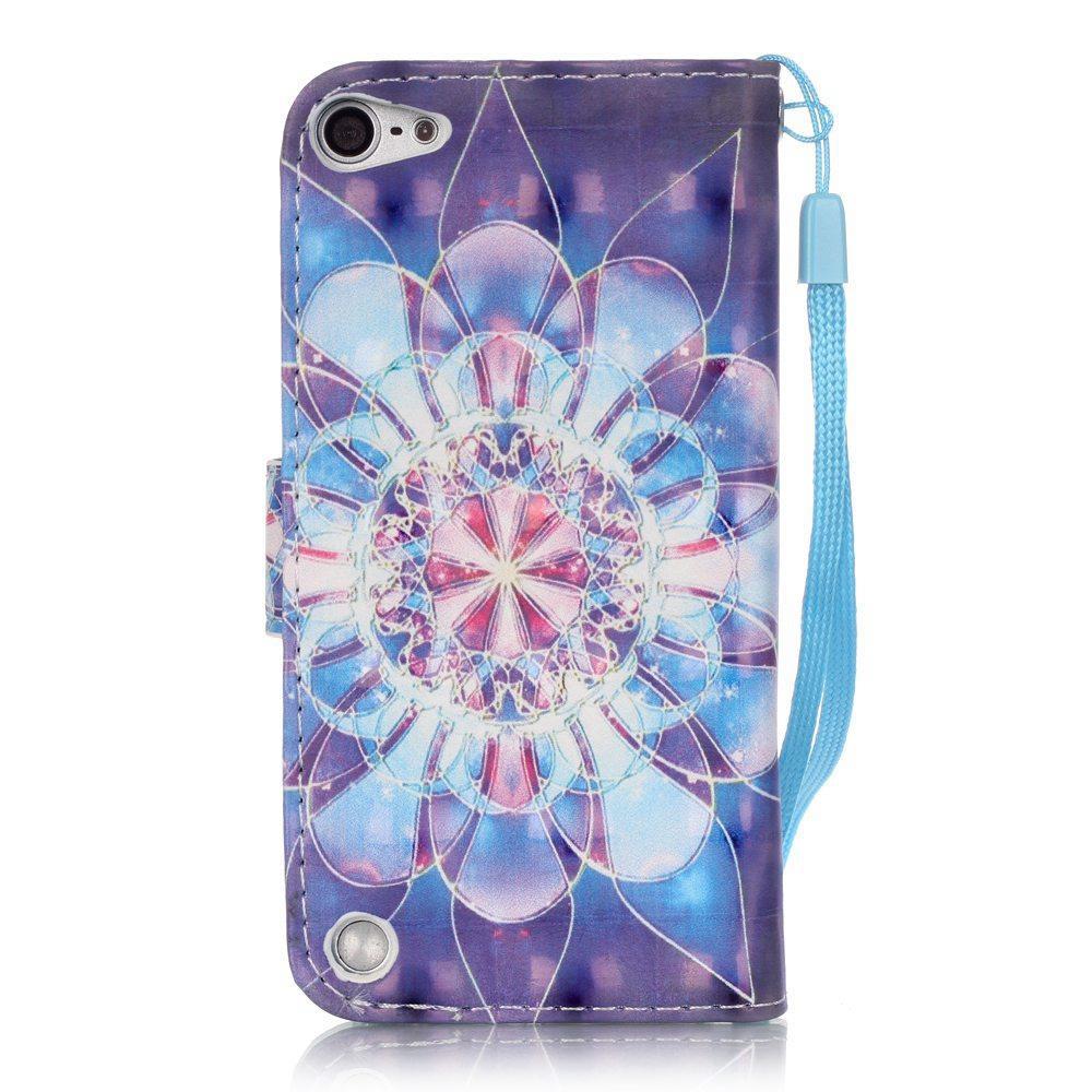 Wallet Case für Apple iPod Touch 7 6 5 Motiv Muster Handschlaufe