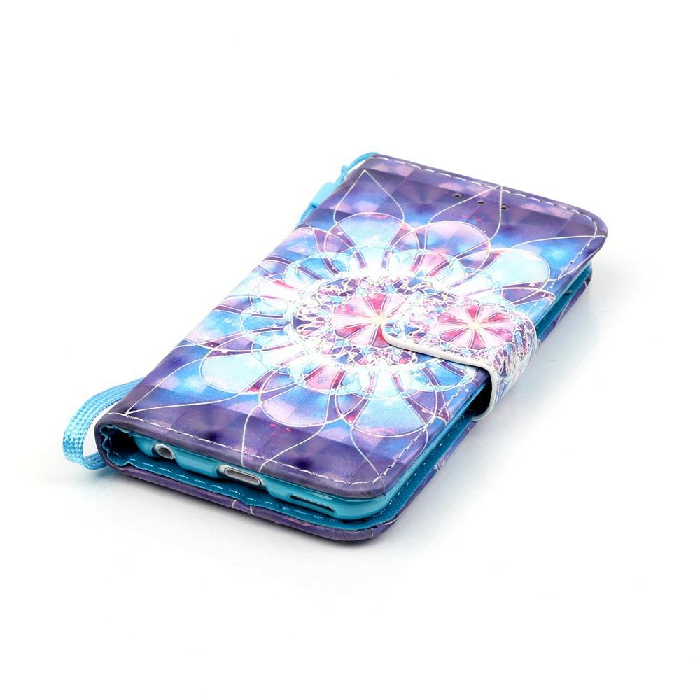 Wallet Case für Apple iPod Touch 7 6 5 Motiv Muster Handschlaufe