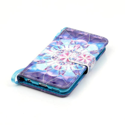 Wallet Case für Apple iPod Touch 7 6 5 Motiv Muster Handschlaufe