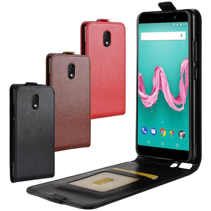 Flip Case für Wiko Lenny 5 Crazy Horse Card Slot