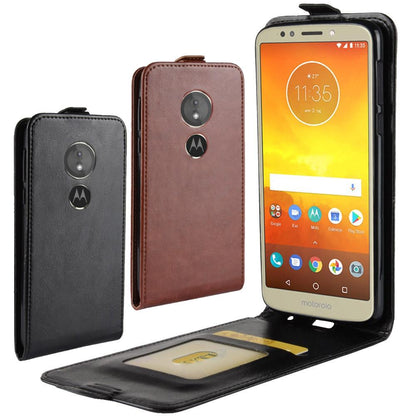 Flip Case für Motorola Moto G6 PLAY Crazy Horse Card Slot