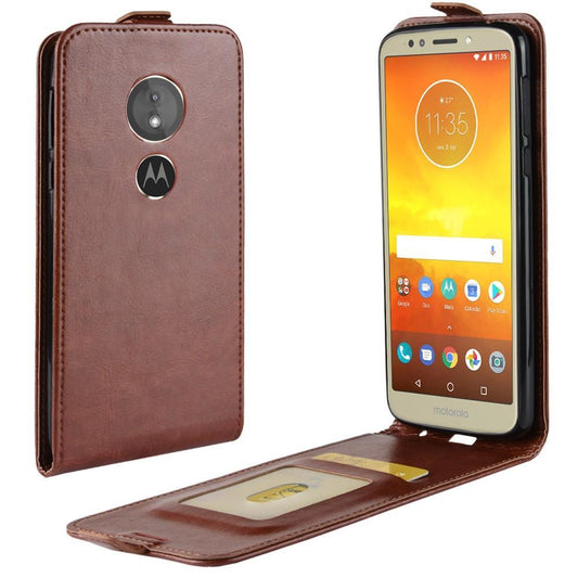 Flip Case für Motorola Moto G6 PLAY Crazy Horse Card Slot