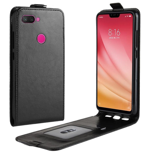 Flip Case für Xiaomi Mi 8 LITE Crazy Horse Card Slot