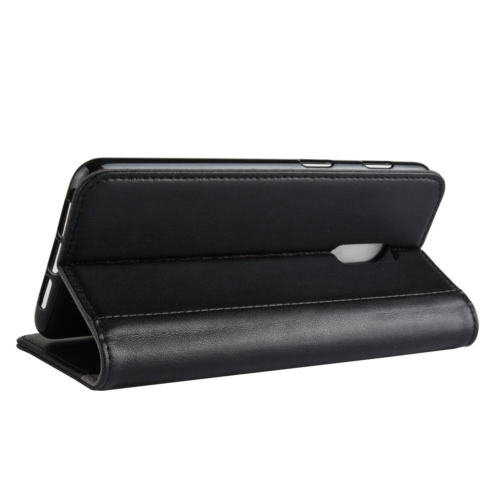 Wallet Case für OnePlus 6T Echt Leder Innenfach