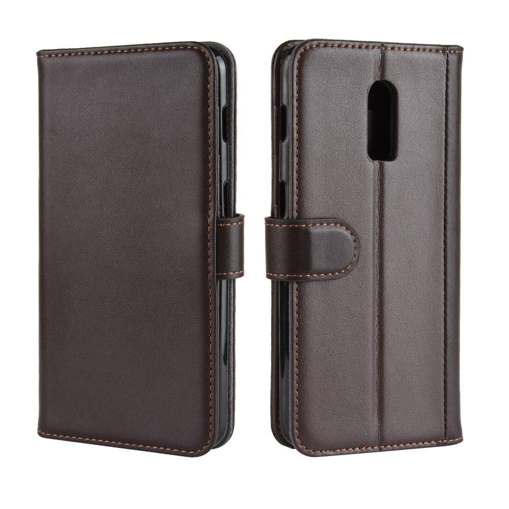 Wallet Case für OnePlus 6T Echt Leder Innenfach