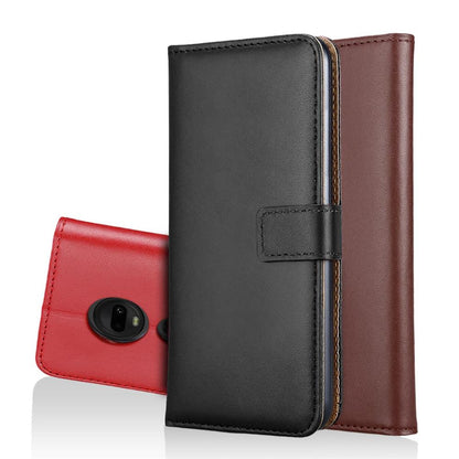 Wallet Case für Motorola Moto G7 G7 PLUS Genuine Split Echt Leder Tasche