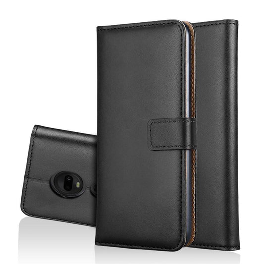 Wallet Case für Motorola Moto G7 G7 PLUS Genuine Split Echt Leder Tasche