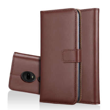Wallet Case für Motorola Moto G7 G7 PLUS Genuine Split Echt Leder Tasche