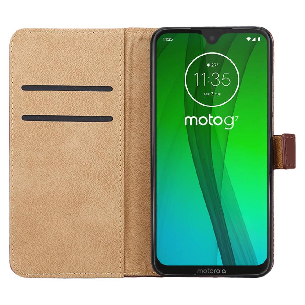 Wallet Case für Motorola Moto G7 G7 PLUS Genuine Split Echt Leder Tasche