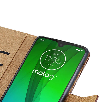 Wallet Case für Motorola Moto G7 G7 PLUS Genuine Split Echt Leder Tasche