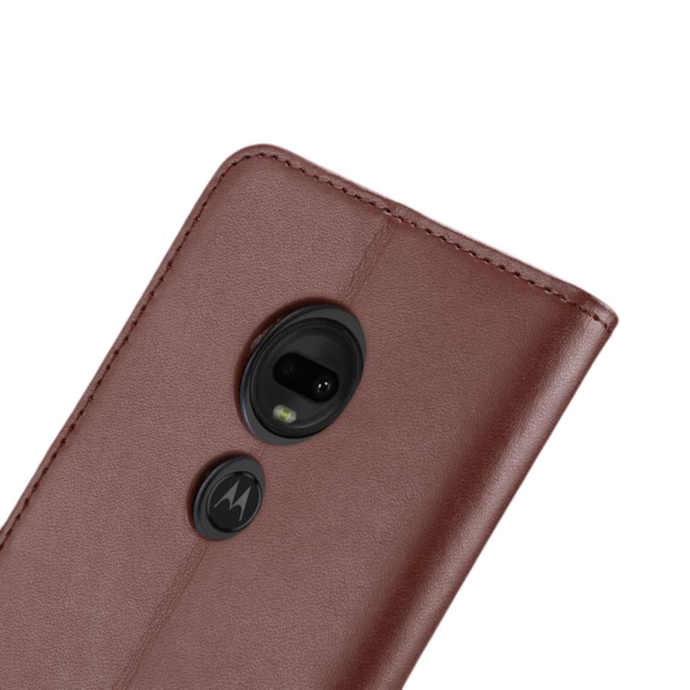 Wallet Case für Motorola Moto G7 G7 PLUS Genuine Split Echt Leder Tasche