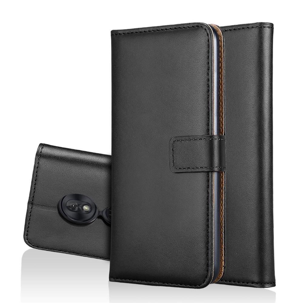 Wallet Case für Motorola Moto G7 PLAY Genuine Split Echt Leder Tasche