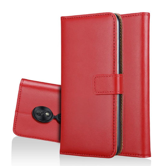 Wallet Case für Motorola Moto G7 PLAY Genuine Split Echt Leder Tasche