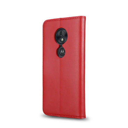 Wallet Case für Motorola Moto G7 PLAY Genuine Split Echt Leder Tasche