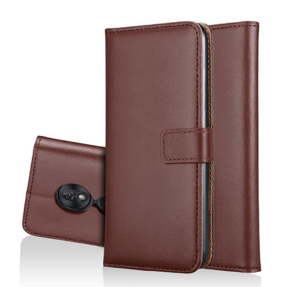 Wallet Case für Motorola Moto G7 PLAY Genuine Split Echt Leder Tasche